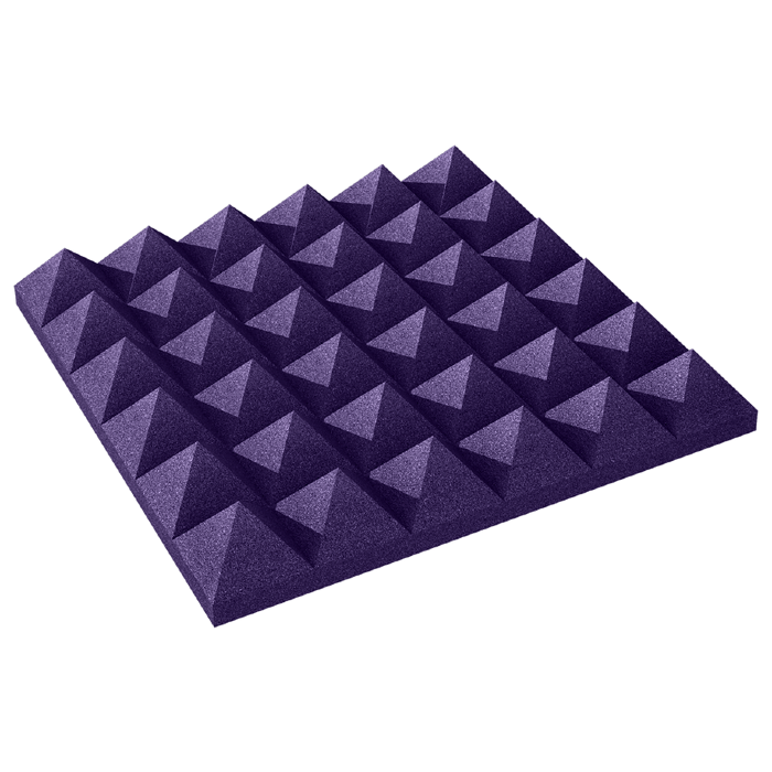 4 inch Studiofoam Pyramid, 6-Pack 6-60x60cm, Purple