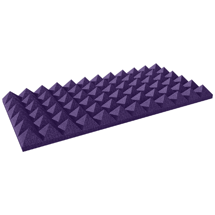 4 inch Studiofoam Pyramid, 6-Pack 6-61x122cm panel, Purple