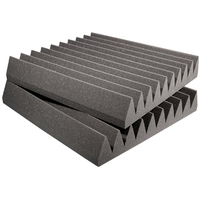 4 inch Studiofoam Wedge, 6-Pack 6-60x60cm, Charcoal