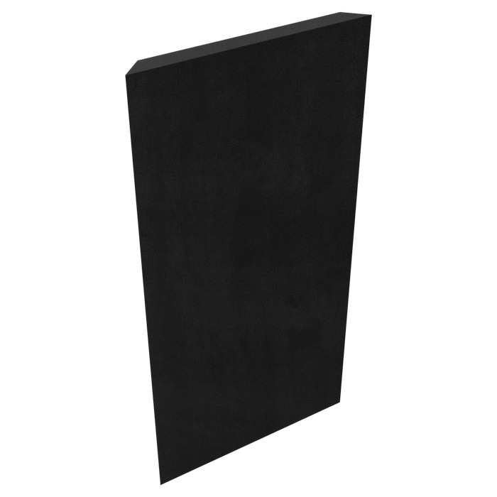 ProPanel Basstrap 61x122x5cm, Mitred Edge, Suede Black
