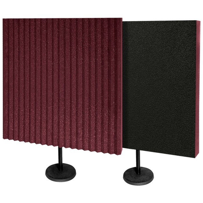 DeskMAX 2 Panels, 61x61x7,5cm, Burgundy