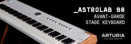 <div>Arturia<br><strong>AstroLab 88<br></strong>Avant-garde stage keyboard</div>
