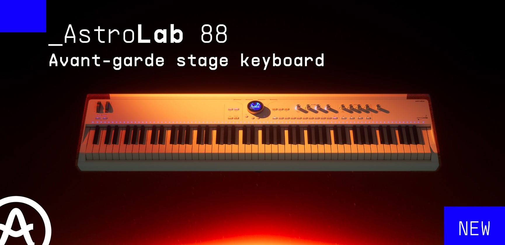 <div>Arturia<br><strong>AstroLab 88<br></strong>Avant-garde stage keyboard</div>