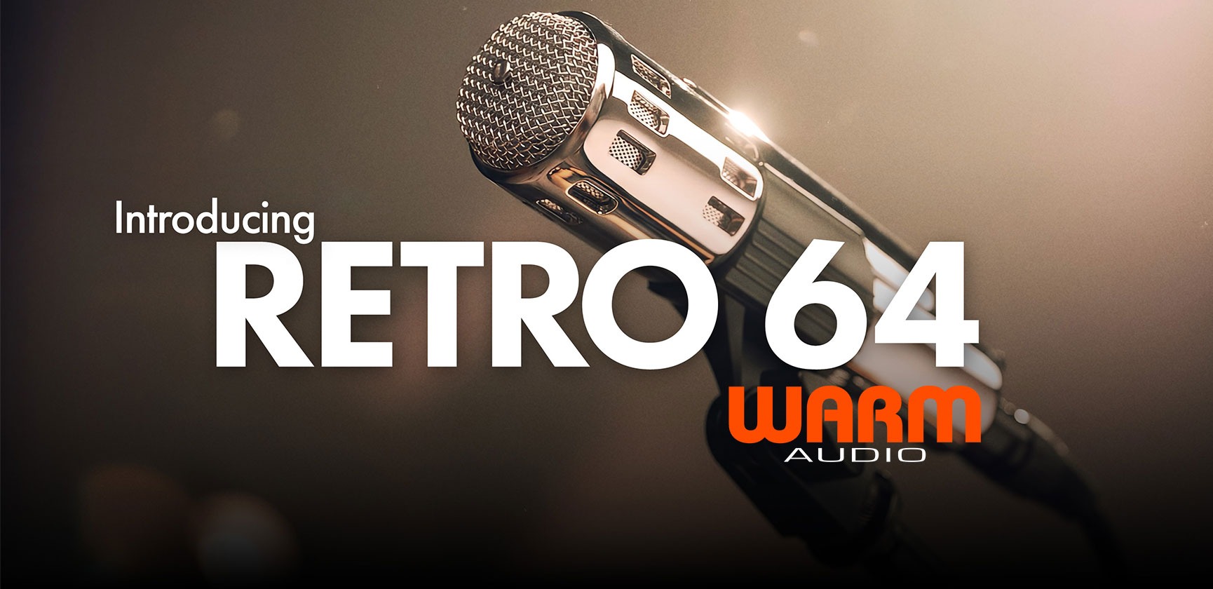 <div>Warm Audio<br><strong>Retro 64</strong><br>Dynamic Live Microphone For Vocals &amp; Instruments</div>
