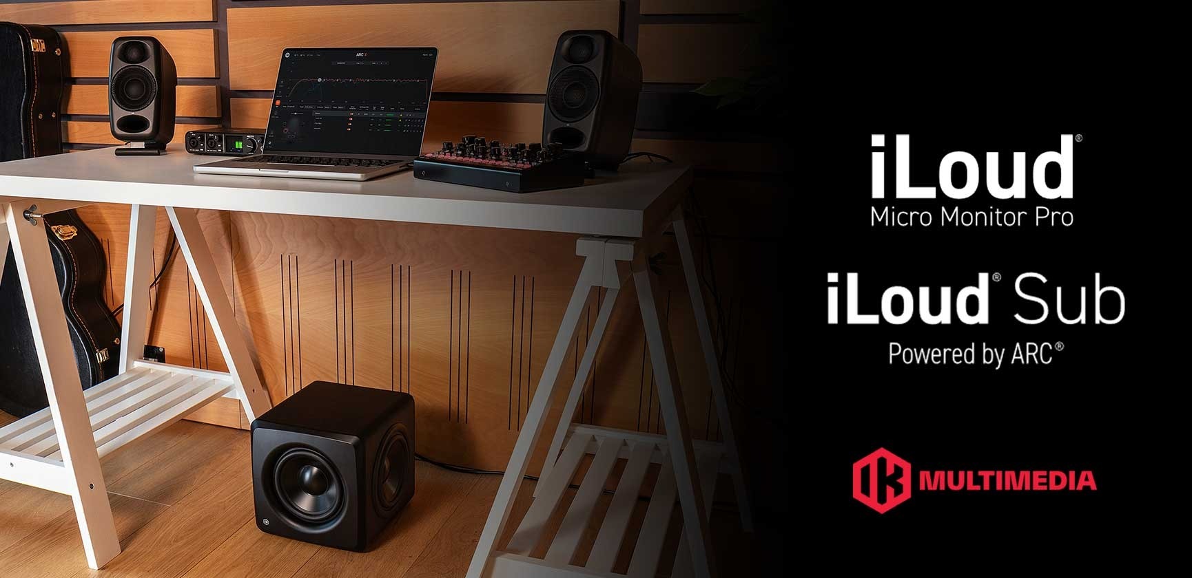 <div>IK Multimedia<br><strong>iLoud Micro Monitor Pro &amp; iLoud Sub</strong></div>