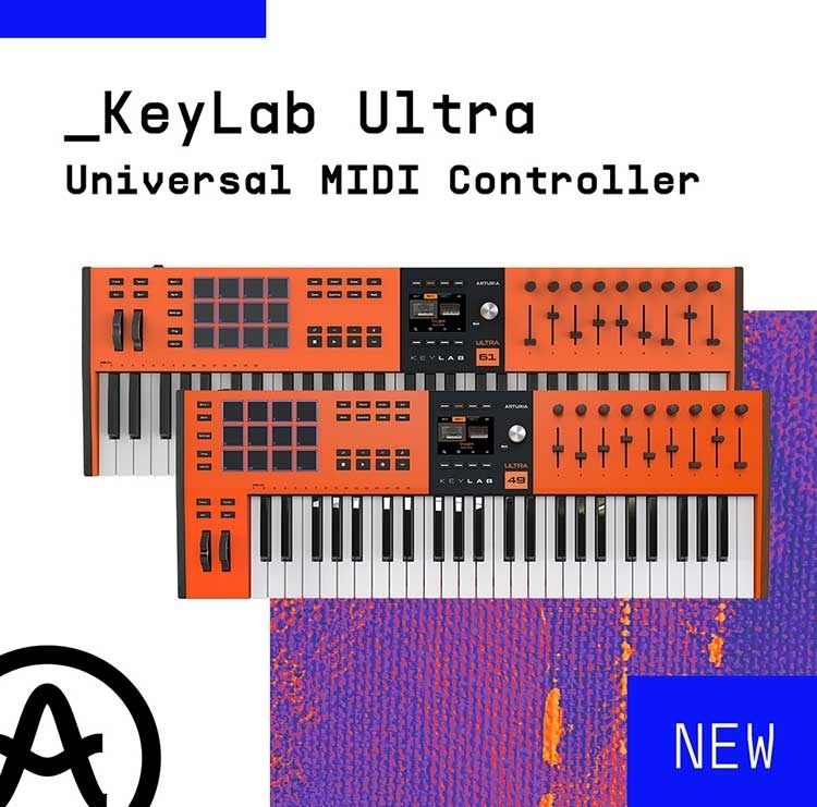 <div>Arturia<br><strong>KeyLab Ultra</strong><br>Universal Midi Controller</div>